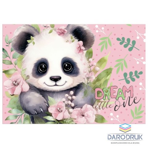 Derform Podkład na biurko Panda mix nadruk tektura pokryta folią Derform (POPA10)