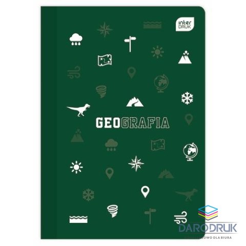 Interdruk Zeszyt tematyczny A5 Geografia 60k. 70g krata Interdruk
