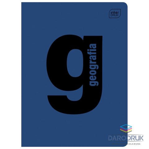 Interdruk Zeszyt tematyczny A5 Geografia 60k. 70g krata Interdruk