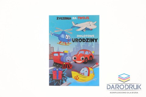 Pol-mak Kartka składana B6 Urodziny dziecięce Pol-mak (B6LUX_URDZIE)