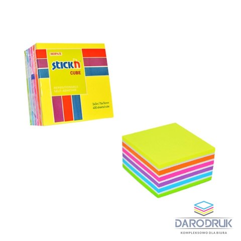 Stick'n Notes samoprzylepny (karteczki) mix 400k [mm:] 76x76 Stick'n (21539)