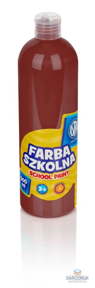 Astra Farby plakatowe kolor: brązowy 500ml 1 kolor. Astra (301109006)
