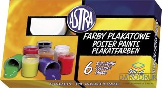 Astra Farby plakatowe kolor: mix 20ml 6 kolor. Astra (301109001)