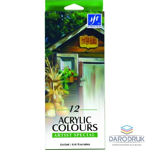 Firster Farba akrylowa kolor: mix 12ml Firster (FAC-121)