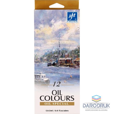 Firster Farba olejna kolor: mix 12ml 12 kolor. Firster (FOC-121)