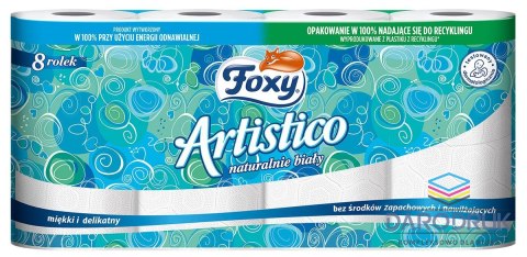 Foxy Papier toaletowy Artistico kolor: biały 8 szt Foxy