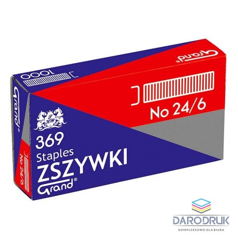 Grand Zszywki 24/6 1000 szt Grand (110-1388)