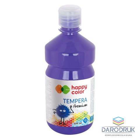 Happy Color Farba tempera kolor: fioletowy 500ml 1 kolor. Happy Color (HA 3310 0500-61)