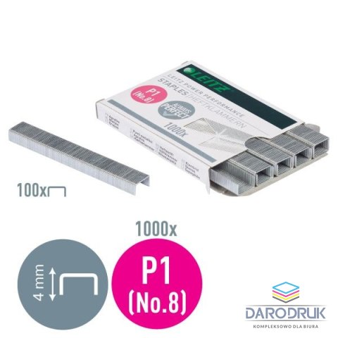 Leitz Zszywki 8 1000 szt Leitz (55780000)