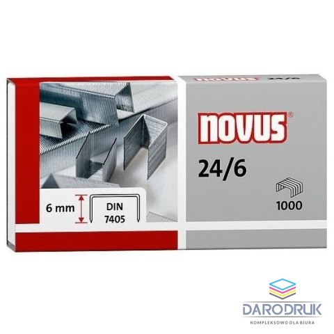 Novus Zszywki 24/6 1000 szt Novus