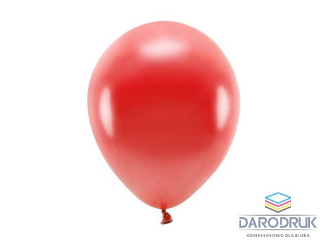 Partydeco Balon gumowy Metalizowane Eco Balloons czerwony 260mm Partydeco (ECO26M-007)