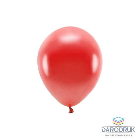 Partydeco Balon gumowy Metalizowane Eco Balloons czerwony 260mm Partydeco (ECO26M-007)
