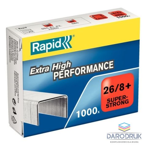 Rapid Zszywki 26/8 Super Strong 1000 szt Rapid (24861600)