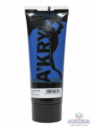 Renesans Farba akrylowa Błękit ftalo kolor: błękitny 200ml Renesans (20)
