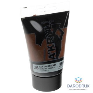 Renesans Farba akrylowa Brunatna Van Dycka kolor: brunatny Van Fycka 100ml Renesans (26)