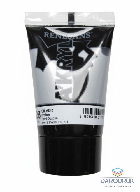 Renesans Farba akrylowa Srebro kolor: srebrny 100ml Renesans (28)