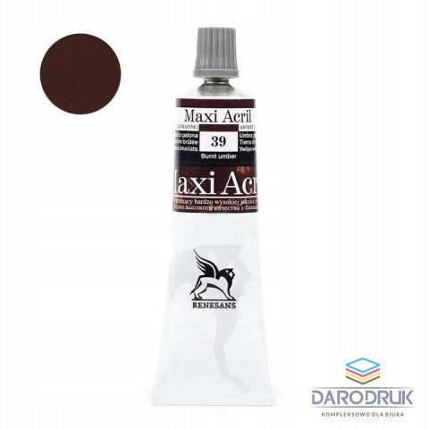 Renesans Farba akrylowa Umbra palona kolor: Umbra palona 60ml Renesans (39)