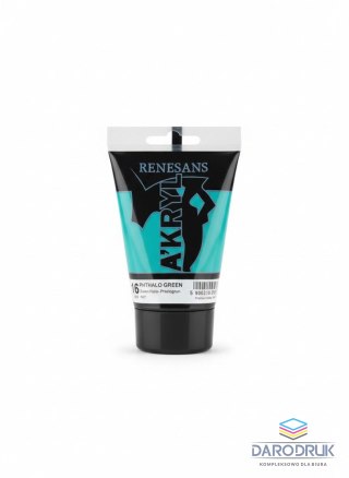 Renesans Farba akrylowa Zieleń ftalo kolor: zielony 100ml Renesans (16)