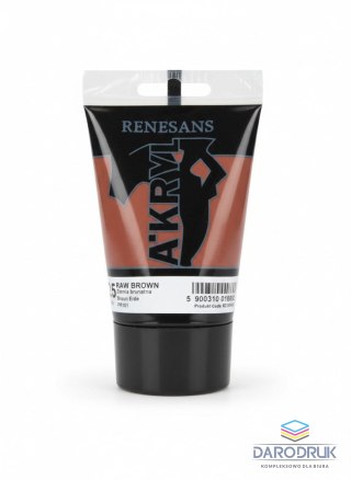 Renesans Farba akrylowa Ziemia brunatna kolor: ziemisty brunatny 100ml Renesans (25)