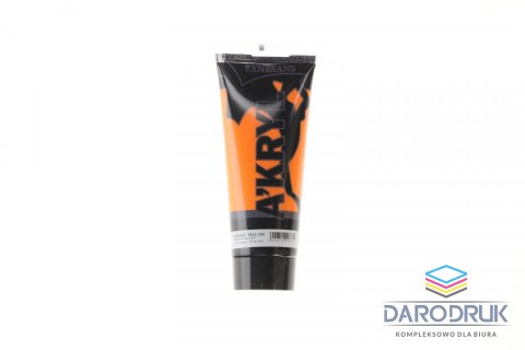 Renesans Farba akrylowa Żółta pomarańczowa kolor: yellow 14,6ml Renesans (07)