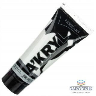 Renesans Farba akrylowa kolor: biały 200ml Renesans (01)