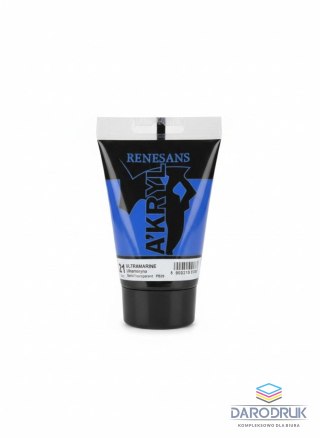 Renesans Farba akrylowa kolor: błękit ultramaryna 100ml Renesans (21)