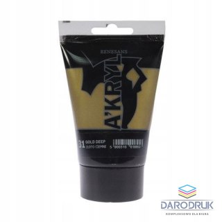 Renesans Farba akrylowa kolor: złoty ciemny 100ml Renesans (31)
