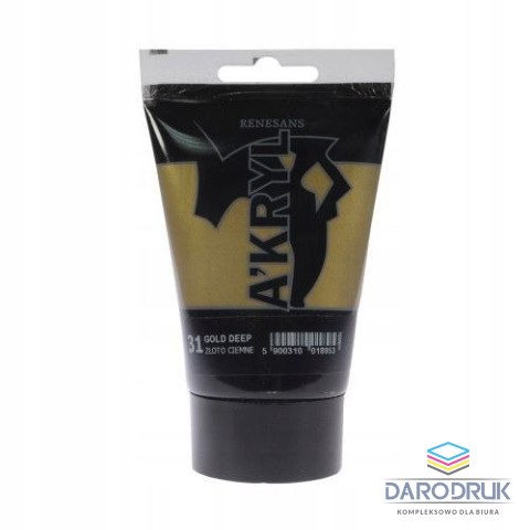 Renesans Farba akrylowa kolor: złoty ciemny 100ml Renesans (31)