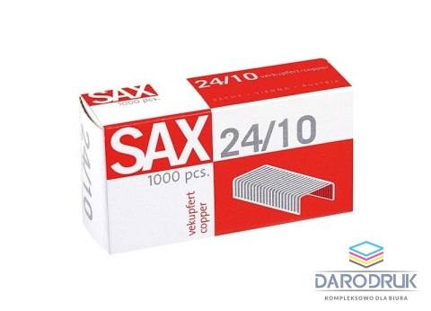 Sax Zszywki 24/10 miedziane 1000 szt Sax (ISAX24/10)