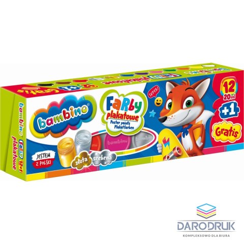 St.Majewski Farby plakatowe Polly pocket kolor: mix 20ml 12 kolor. St.Majewski
