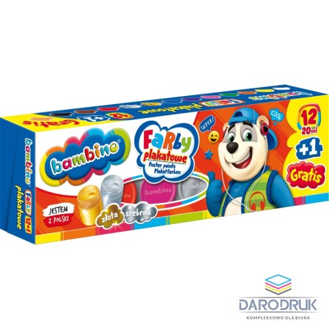 St.Majewski Farby plakatowe Polly pocket kolor: mix 20ml 12 kolor. St.Majewski