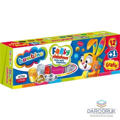 St.Majewski Farby plakatowe Polly pocket kolor: mix 20ml 12 kolor. St.Majewski