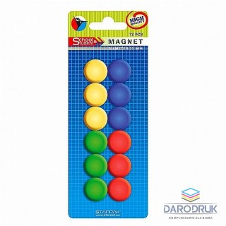 Starpak Magnes Office mix śr. 22mm Starpak (244150) 12 sztuk