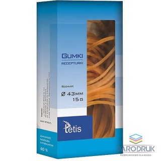 Tetis Gumki recepturki 15g śr. 43mm Tetis (GG201-A)