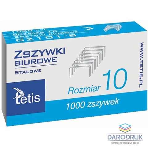 Tetis Zszywki 10 10 1000 szt Tetis (GZ101-B)