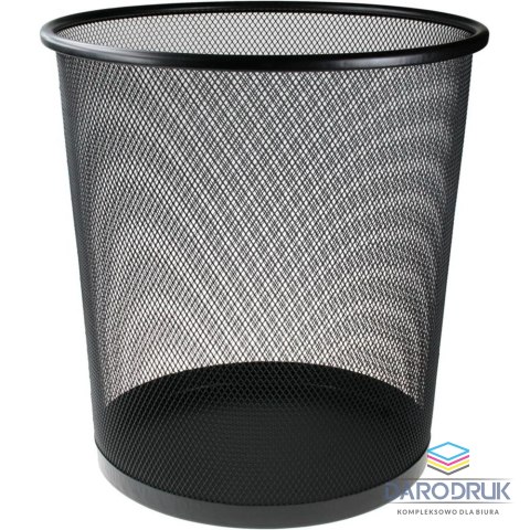 Titanum Kosz na śmieci Titanum metalowy 16l - wys. 28 cm, Ø 26,5 cm czarny (M-101B)