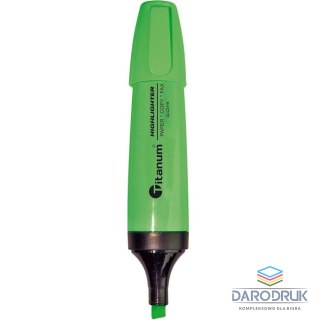 Titanum Zakreślacz CLC2119 Titanum ścięta końcówka 1-5 mm zielony