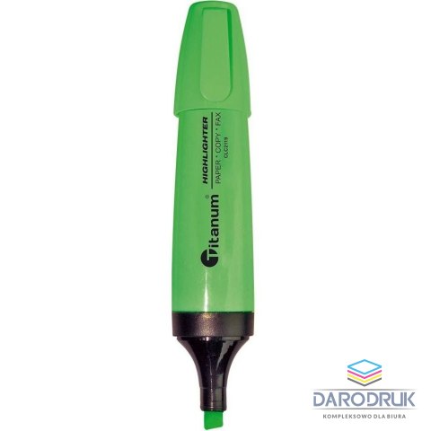 Titanum Zakreślacz CLC2119 Titanum ścięta końcówka 1-5 mm zielony