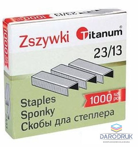 Titanum Zszywki 23/13 1000 szt Titanum