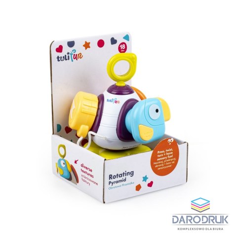 Tuli Fun Zabawka edukacyjna OBROTOWA PIRAMIDKA Tuli Fun (TF30125)