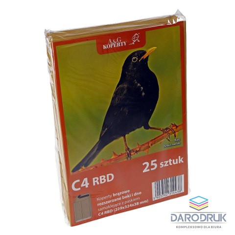 WZ Eurocopert Koperta C4 hk rbd brązowa [mm:] 229x324 WZ Eurocopert 25 sztuk