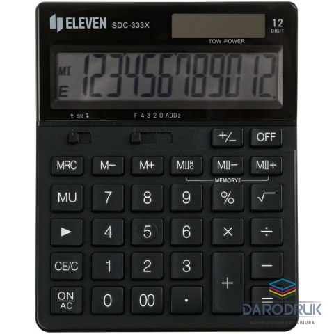 Eleven Kalkulator na biurko Eleven (SDC333XBKE)