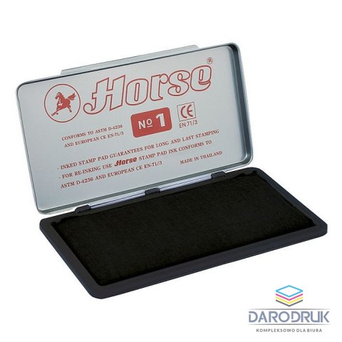 Horse Poduszka do stempli Nr 1 czarna [mm:] 150x74 Horse (140-1015)