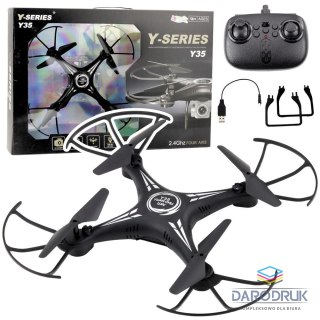 Lean Dron Y-35 Zdalnie Sterowany Lekki Żyroskop Obrót 360° Czarny Lean (23103)