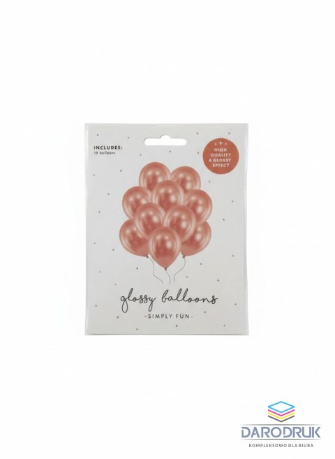 Partydeco Balon gumowy 10 szt. miedziany 270mm Partydeco (CHB1-020-10)