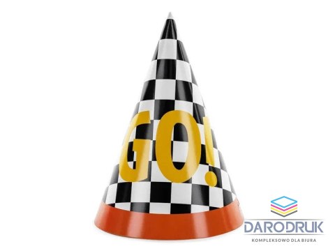 Partydeco Czapka party GO!, 16 cm mix papier Partydeco (CPP31)