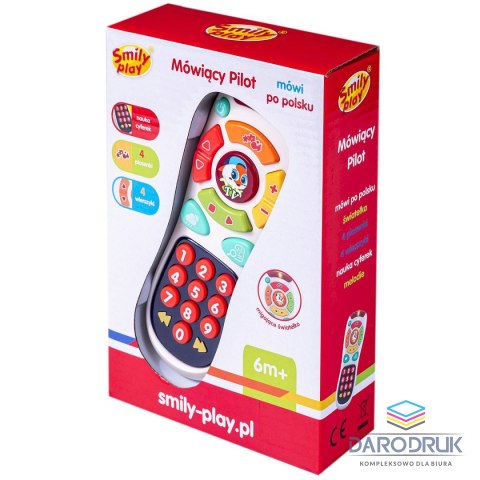 Smily Play Zabawka dźwiękowa pilot tv z muzyką i światłem Smily Play (SP83669)