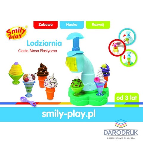 Smily Play Zestaw kreatywny Ciasto-masa lodziarnia Smily Play (SP83686)