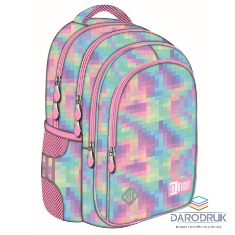 St.Majewski Plecak PASTEL PIXELS 4 KOMORY St.Majewski (bpl-58)