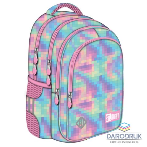 St.Majewski Plecak PASTEL PIXELS 4 KOMORY St.Majewski (bpl-58)
